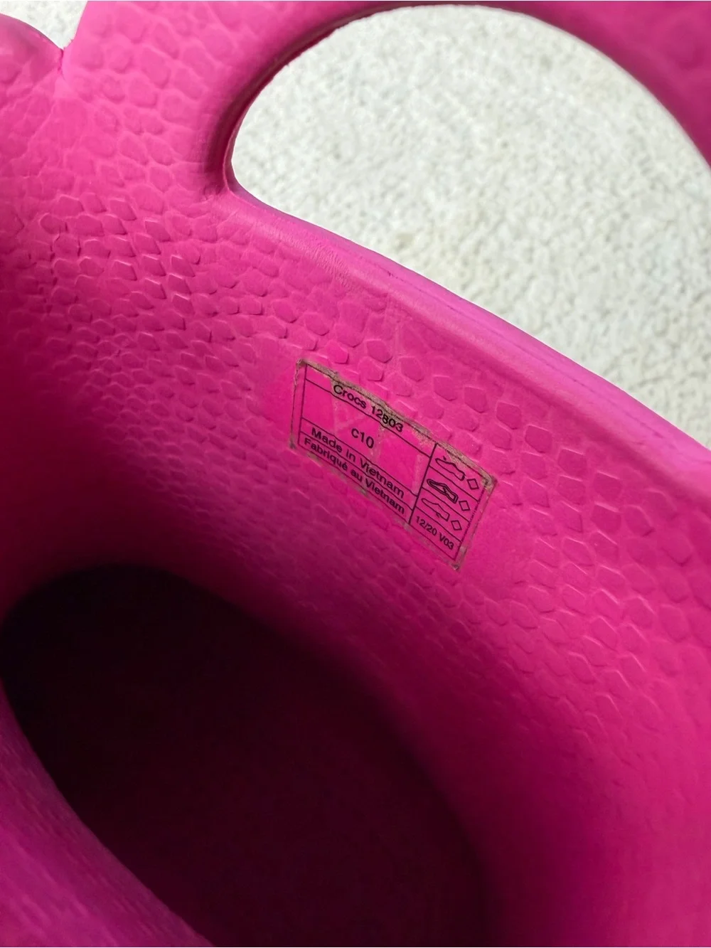 Crocs Toddler Size 10 Pink Handle It Rain Boots